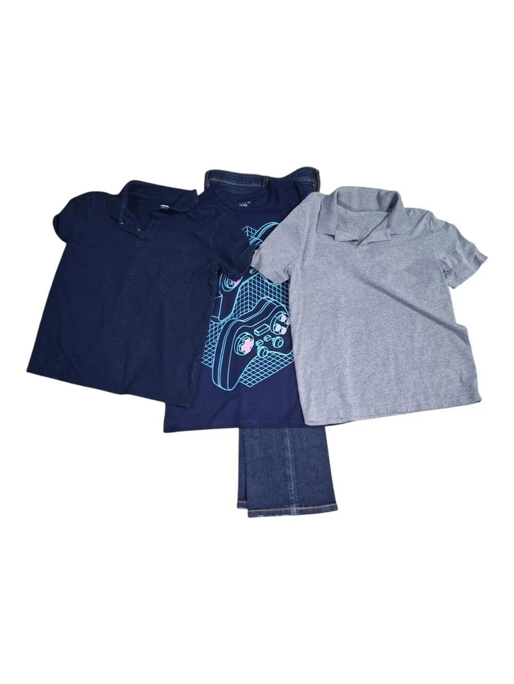 Boys Size 10–12 Used Clothing Lot | Old Navy Polo, Children's Place Tee, Cat & J